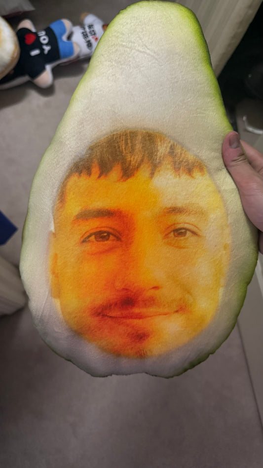 Custom Avocado Face Plush