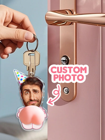Custom Face Butt Keychain
